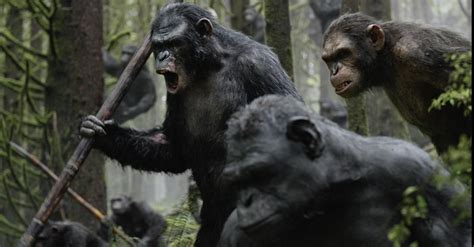 dawn of the planet of the apes tv spot teases war between apes and humans