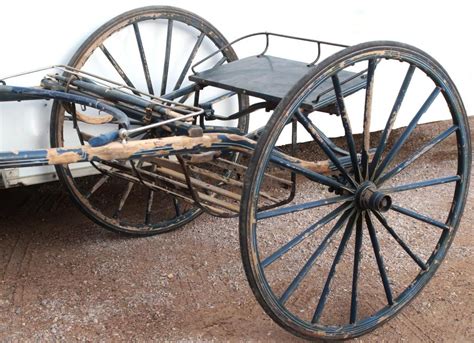 Vintage Two Wheeled Sulky Horse Cart