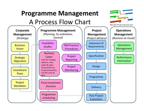 Program Management Flow Chart Process Flow