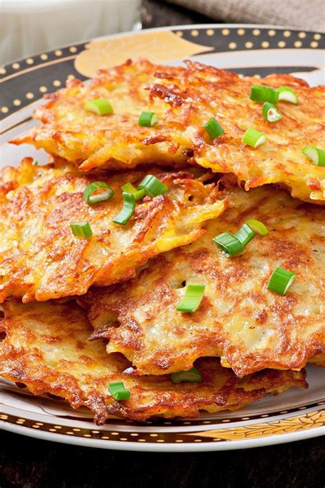 Next, add two eggs to a medium bowl, whisk then mix in sweet potatoes, milk, butter and vanilla. Crispy German Potato Pancakes - Pahl's Market - Apple ...