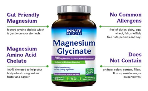 Innate Vitality Magnesium Glycinate Mg Capsules