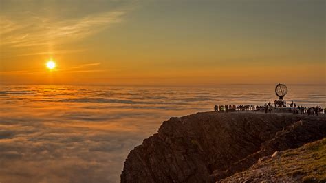 Midnight Sun At North Cape Norway Bing Wallpaper Gallery