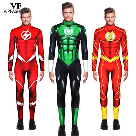 Affordable Vip Fashion Dc Comic Movie Green Lantern Costume Zentai