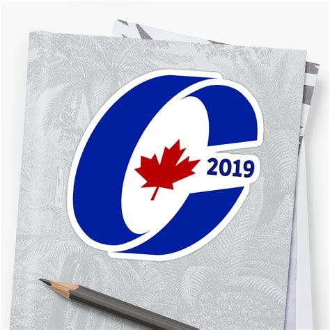 Conservative Party Of Canada 2019 Logo Sticker By Spacestuffplus