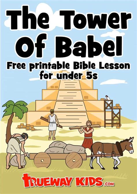 The Tower Of Babel Free Printable Bible Lesson For Preschoolers