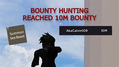 Bounty Hunting Reached 10m Bounty Blox Fruits Roblox Youtube