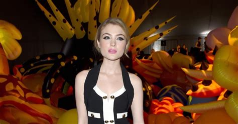 Skyler Samuels Flaunts Legs At The Moschino Fashion Show In La