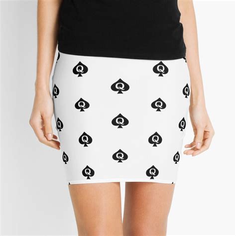 Queen Of Spades Shirt Mini Skirt For Sale By Qcult Redbubble