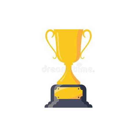 Gold Trophy Vector Icon Stock Vector Illustration Of Champion 162610939