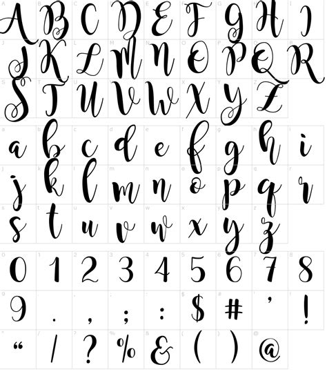 Magnolia Sky Font Download Lettering Alphabet Hand Lettering