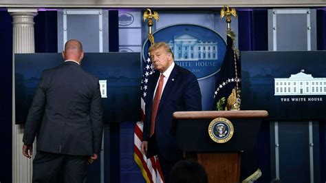 Trump Exits Media Briefing After Secret Service Shoots Man