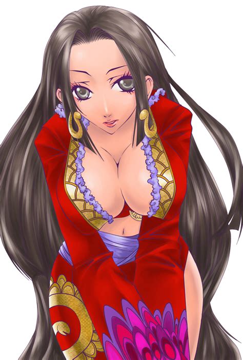 Rule 34 1girls Boa Hancock Breasts Cleavage Female Female Only Highres Long Hair One Piece
