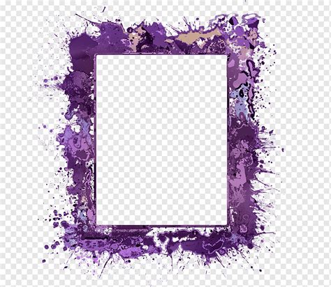 Frames Purple Purple Border Ink Violet Png Pngwing