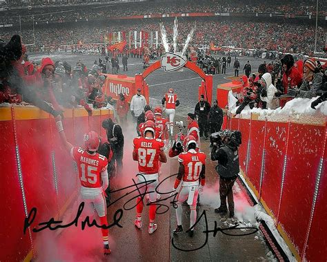 Patrick Mahomes Travis Kelce Tyreek Hill Autograph Signed X Photo Reprint Other