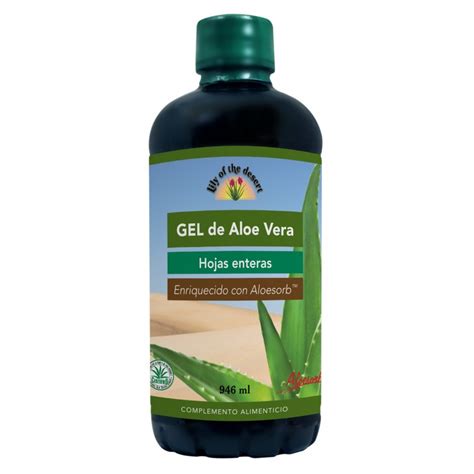 Гель алоэ health and beauty aloe vera gel, ок. GEL DE ALOE VERA 946 ml - Natur Import