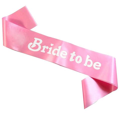 Bride To Be Sash White With Rose Gold Text Vlrengbr