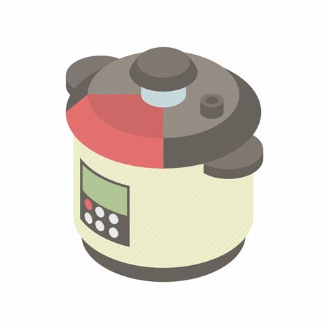 Cartoon Cooker Cooking Kitchen Menu Multicooker Icon Download On