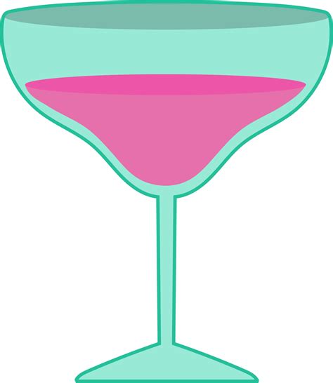 Martini Glass Flat Icon Cute Cartoon Cocktail Png 21125624 Png