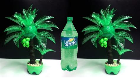 Coconut Tree From Plastic Bottle Plastic Bottle Craft Ideas Ide