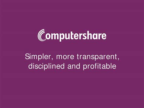 Computershare Cmsqf Investor Presentation Slideshow Otcmktscmsqf