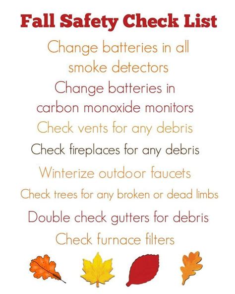 Use This Free Fall Safety Checklist To Make Sure You Home Is Ready For