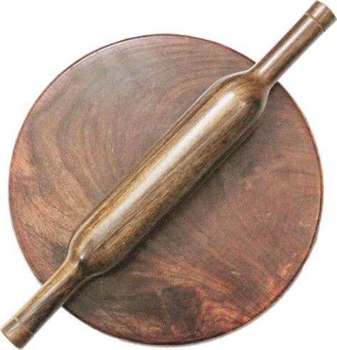 Pindia Hand Made Wooden Chakla Belan Kitchen Utensils Rolling Pin