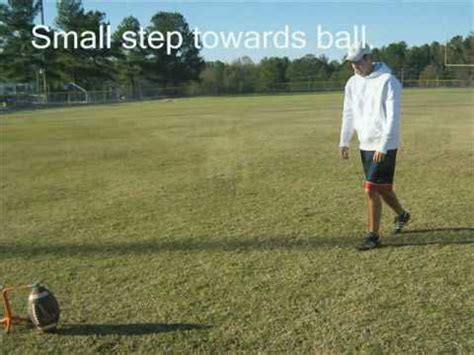 Basic Steps to Kicking a Field Goal - YouTube