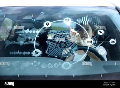 Heads Up Display Hud Of Vehicle Graphical User Interface Gui