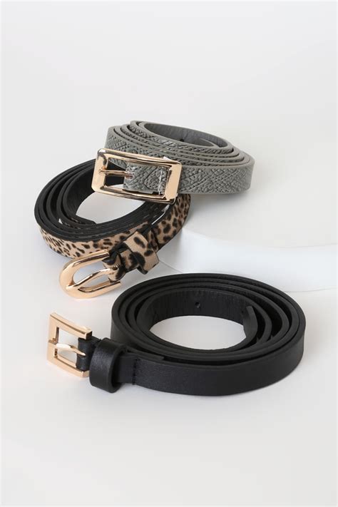 Trendy Belt Set Multi Color Belt Set Vegan Leather Belt Set Lulus