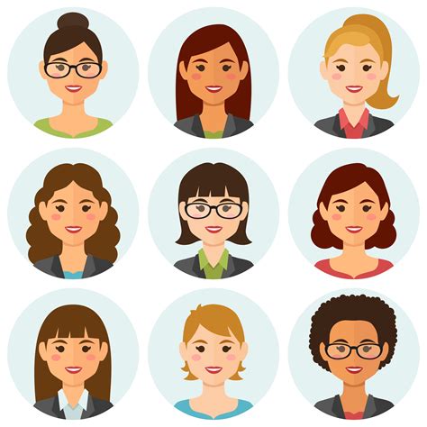 Female Avatar Vector Art Icons And Graphics For Free Download