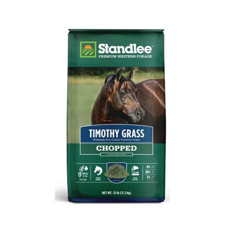 Standlee Premium Western Forage Timothy Grass Chopped Horse Feed 25 Lb
