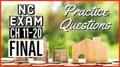 Nc Real Estate Exam Final Review Ch 11 20 Questions Youtube