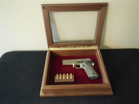 Hand Made Pistol Display Case By Longhorn Woodworks And Supply