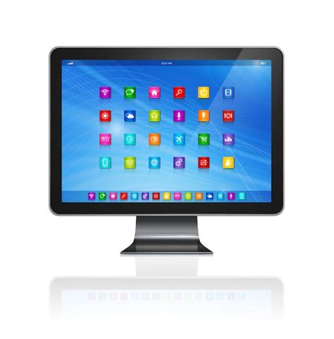 Premium Photo Hd Computer Screen With Apps Icons Interface