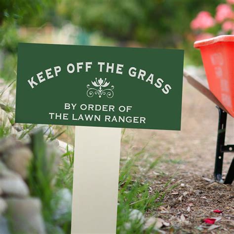 Personalised Garden Lawn Sign On A Stake By Delightful Living