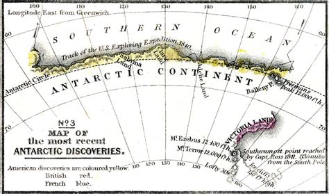 Map Of The Most Recent Antarctic Discoveries