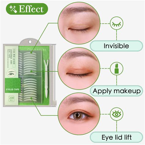 Buy Pcs Natural Invisible Single Side Eyelid Tape Stickers Medical