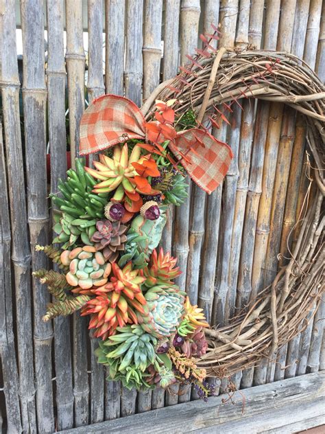 Pin By The Mermaid Garden On Succulent Wreaths Succulent Wreath Fall
