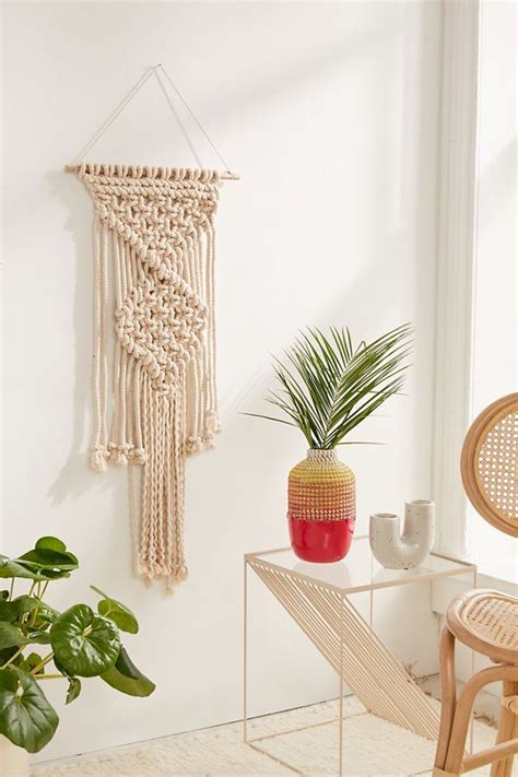 When this piece arrives, please unroll and allow it to Macramé Rope Wall Hanging | Retro home decor, Hippie home ...