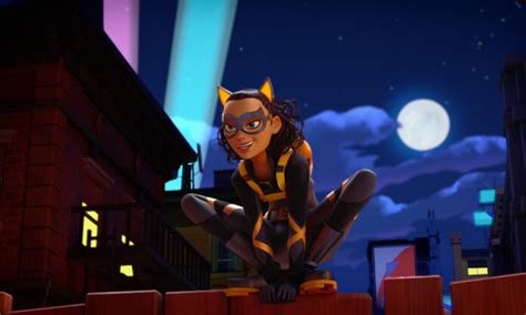 Watch Gina Rodriguezs Catwoman Gets Her Claws Into Batwheels