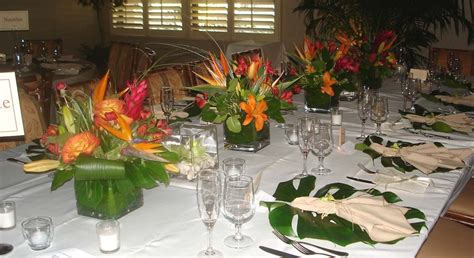 Deck the party setting with our tiki lights, floral paper lanterns, hanging luau decorations, tropical fish balloons, and colorful luau table decorations. Siesta Key Wedding: Beautiful Tropical Theme | Sarasota ...