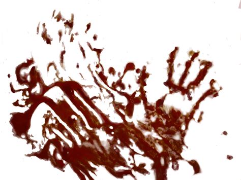 Bloody Hand Prints Png Png Mart