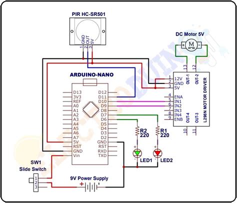 Automatic Sliding Door Opening And Closing System Using Pir Sensor And Arduino Electroduino