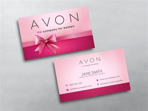 Free Printable Avon Business Cards
