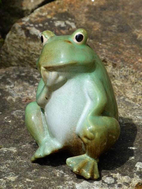 Ceramic Frog Vintage Animal Figurine Around 1980 Etsy Ceramic