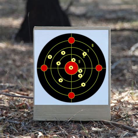 Buy 12 Inch And 7 Inch Self Adhesive Shooting Targets Stick Splatter
