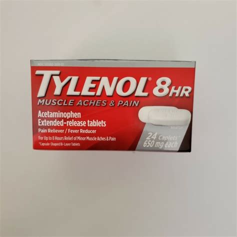 Tylenol 8 Hour Muscle Aches And Pain 650mg 24 Caplets Ebay