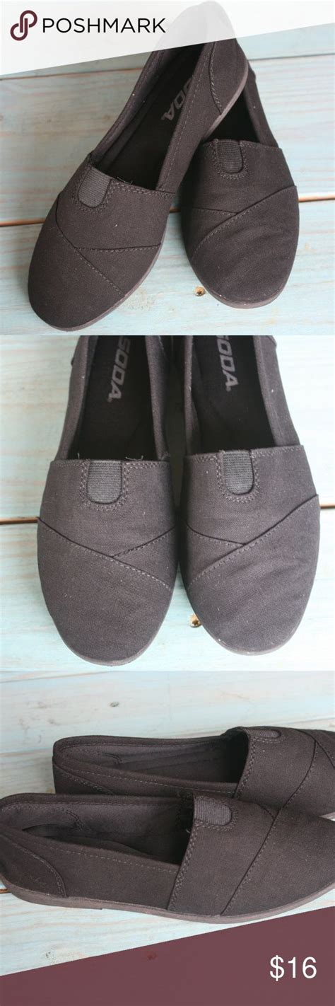Soda Flat Shoe Linen Canvas Slip On Loafers Sz 7 Loafers Flat Shoes