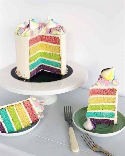 The Queen Of Rainbow Cake Recipes Rainbow Cake Recipe Homemade