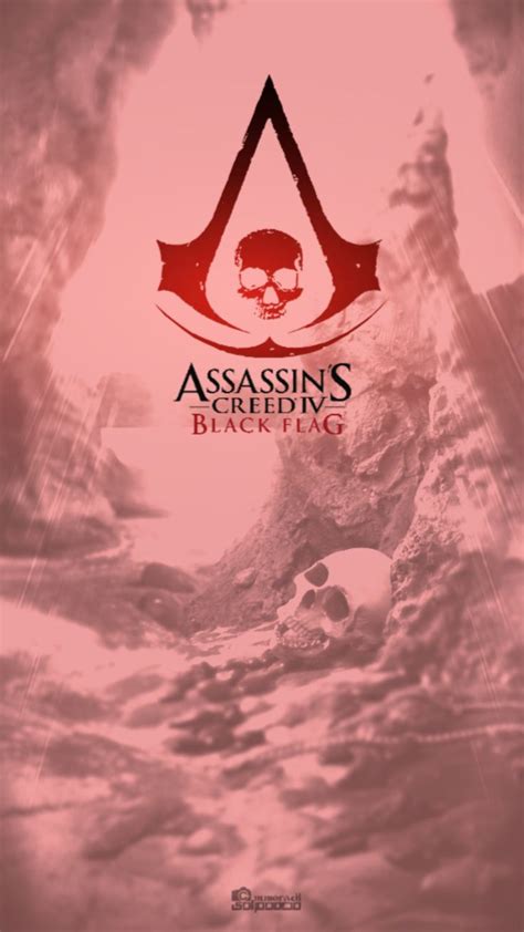 Assassins Creed Black Flag Symbol Red Theme Asesins Creed Fondos De
